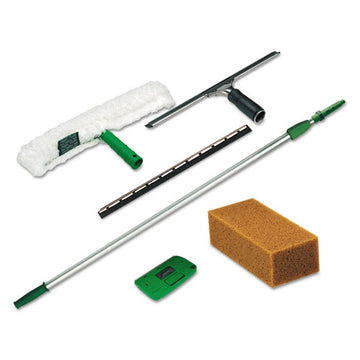 Unger® Pro Window Cleaning Kit With 8 Ft Pole, Scrubber, Squeegee, Scraper, Sponge freeshipping - TVN Wholesale